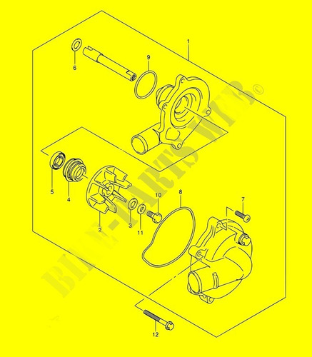 Bomba D'agua Srad750/06-17 Original Suzuki