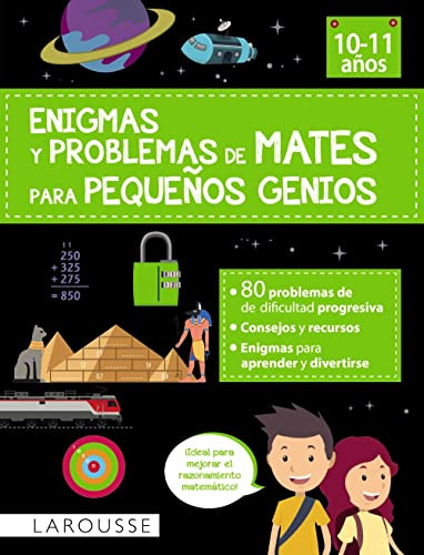 Libro Enigmas Y Problemas De Mates Para Pequeños Genios (10-