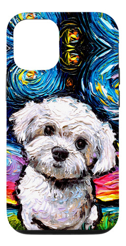 iPhone 12/12 Pro Maltipoo Starry Night Whi B09cysp5v8_010424