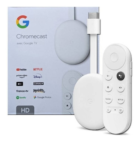 Imagen 1 de 2 de Google Chromecast Tv Hd Y Control Avenida Tecnologica