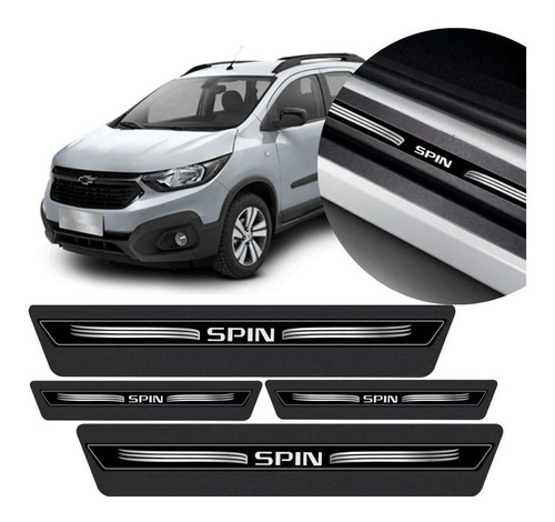 Soleira Adesiva Proteção Porta Chevrolet Spin Ltz E Activ7