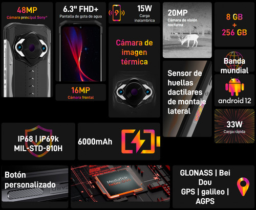 Doogee S98 Pro - Celular Resistente Ip68 Google Android 12
