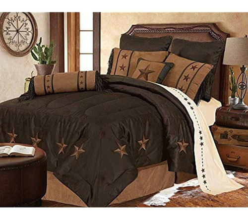 Hiend Accents Laredo Chocolate Western Bedding, Full