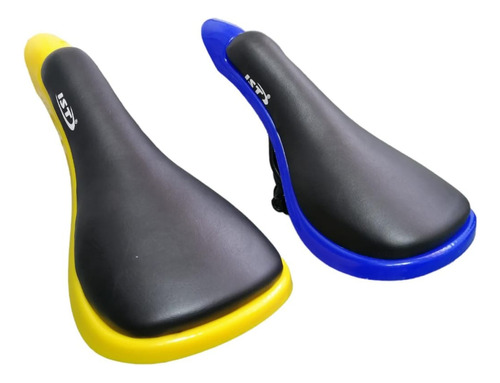 Asiento Marca Ist Azul Y Amarillo P/bicicleta+envio Gratis