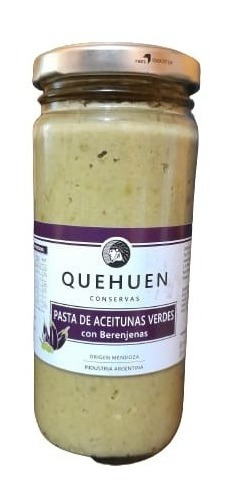 Quehuen Pasta De Aceitunas Verdes Con Berenjena 200g