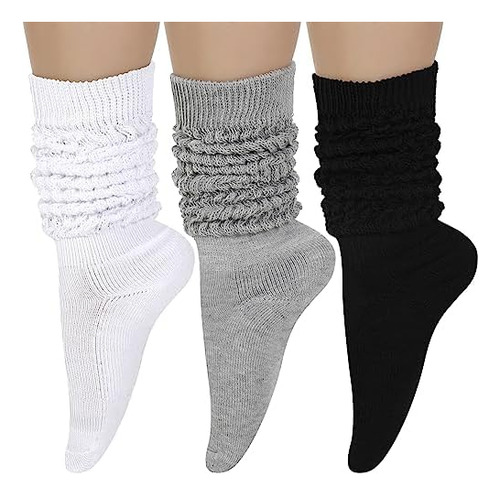 3 Pares De Calcetines Holgados, Calcetines Scrunch, Calcetin