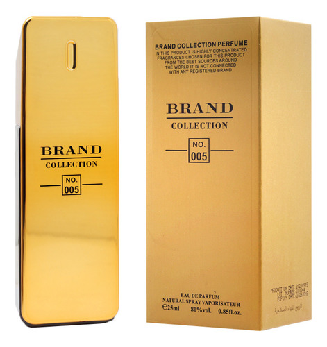 2 Perfumes Masculino Brand 005 E 154 Black E Million Volume Da Unidade 25 Ml