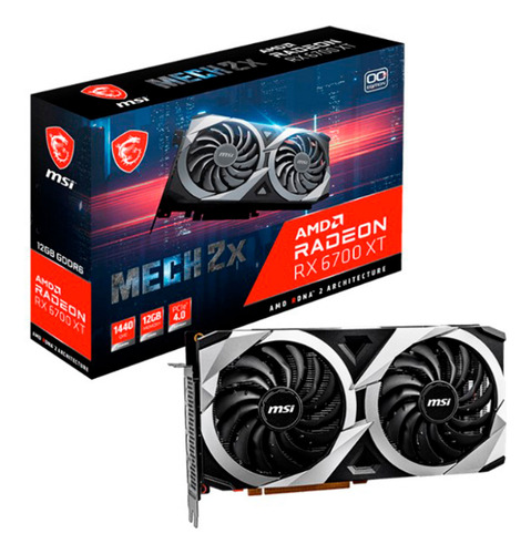Tarjeta De Video Msi 12gb Ddr6 Radeon Rx 6700 Xt Mech 2x 12g
