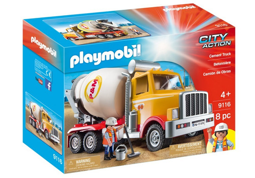 Playmobil 9116 Camión Cementero De Obras