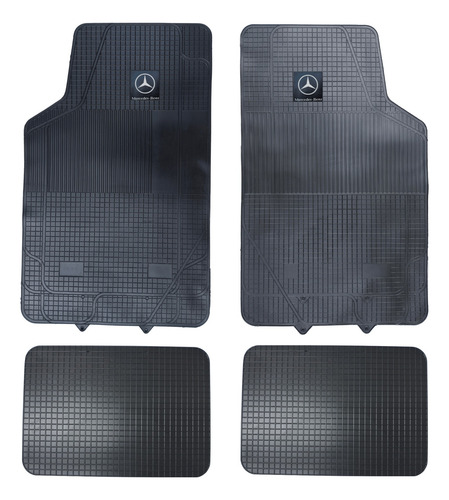 Cubre Alfombras Para Mercedes-benz 4 Piezas Plus Xizacar Logo Blanco