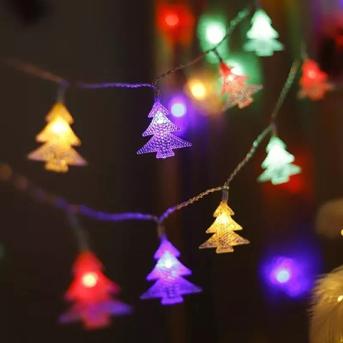 Serie Luces Navideñas Pino De Navidad Con 40 Luces Led 4m