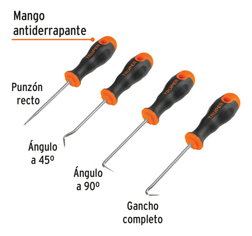 Desarmadores De Punta Y Ganchos Perforaciones Clavos 14210