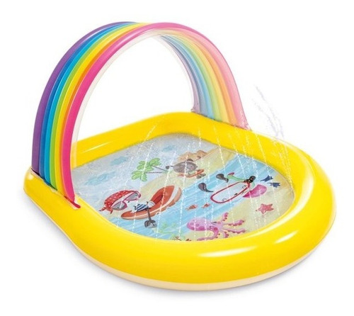 Piscina Intex  Niños Arcoiris Raibow 2 Anos O Mas