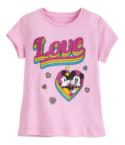 Camisa Love Mickey & Minnie Mouse