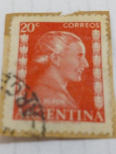 Estampilla.  Eva Perón.       20c        (4)