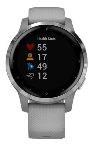 Smartwatch Garmin Vivoactive 4S 1.1" caja 40mm de  polímero reforzado con fibra powder gray, malla  powder gray de  silicona