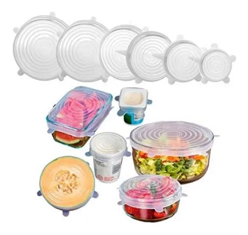 Succi/ón A Prueba De Fugas Vockvic 6 Piezas Tapas De Silicona para Tazas De Silicona De Grado Alimentario Tapas Cubierta De Copa De Diamante Antipolvo Tapa Taza Silicona Reutilizables