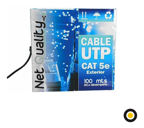 Imagen 4 de 8 de Rollo Cable Utp 100mts Cat 5e Exterior 4 Pares Ofgold!!