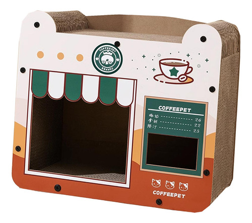 Casa De Cartón Para Gatos, Rascador Para Gatos, Evita