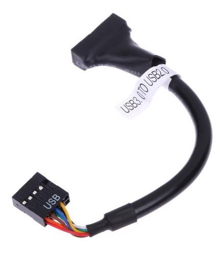 Imagem 7 de 8 de Cabo Adaptador Usb 3.0 19 Pinos M Para Usb 2.0 De 9 Pinos F