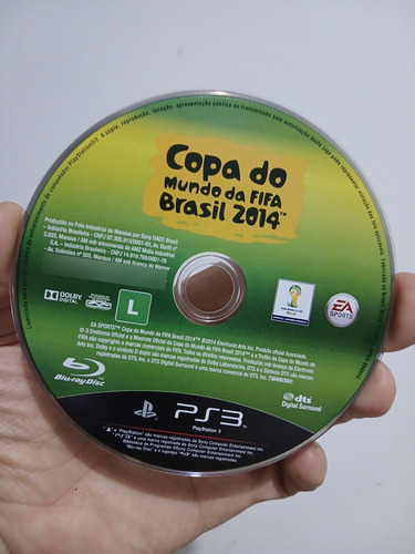 Jogo Ps3 Copa Do Mundo Fifa Brasil 2014 Original Físico Raro (Usado)