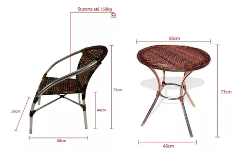 Kit 04 cadeiras + 01 mesa morretes para varanda área externa, cadeira,  jardim, varanda, churrasqueira, piscina, gourmet, edicula - REALIZE DECOR -  Móveis de Cozinha - Magazine Luiza