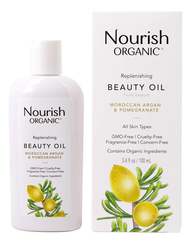 Nourish Organic Aceite De Belleza Para El Cuerpo, La Cara Y.