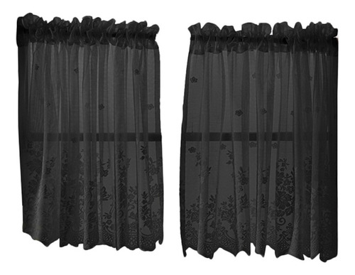 A I Cortina Bordada Pequeña Para Ventana De Cocina,