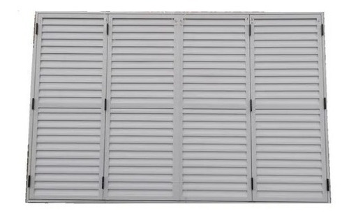 Postigon Aluminio 3 Hojas 150x150 Blanco