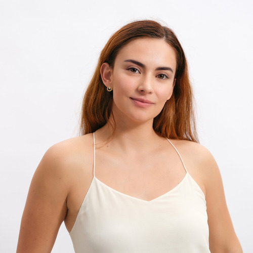 Aretes Mujer Oro 14k, Perlas Zirconias, Mamá Luckyly