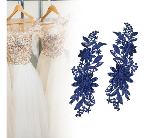 Apliques De Encaje De 2 Piezas, Apliques De Boda, Apliques