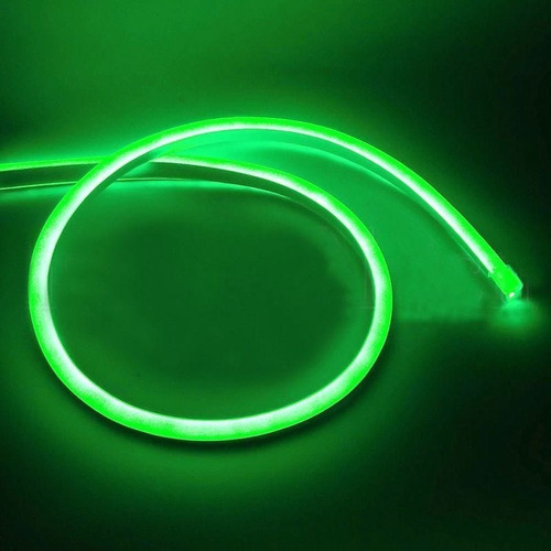20 Metro Mangueira Fit Led Neon Profissional Corte 2,5cm 12v Luz Verde