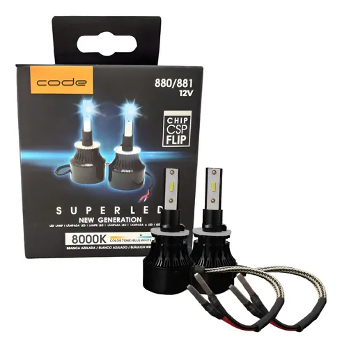 MLB 5041834000 Par Super Led Techone 8000k H1 H3 H4 H7 H8911 H16 Hb3hb4 JM
