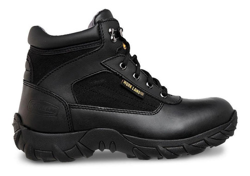 Bota Corta Hombre Botín Táctico Militar Workland 76213 Negro