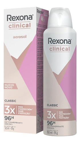 Desodorante Rexona Clinical Aerosol 110 Ml Classic