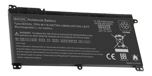 Bateria Bi03xl On03xl Hp Pavilion X360 13-u 844203-850 84420