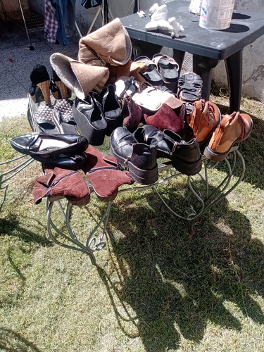 Lote Zapatos Botas Sandalias Mujer Algunas Para Reparar 