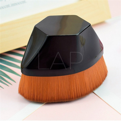 Pincel Mágico Hexagonal Base Maquiagem Tiktok Flawless Brush Cor Preto