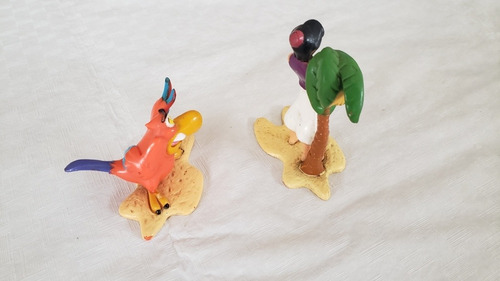 2 Muñequitos Película Aladdin Y Iago Disney Kellogs Retro