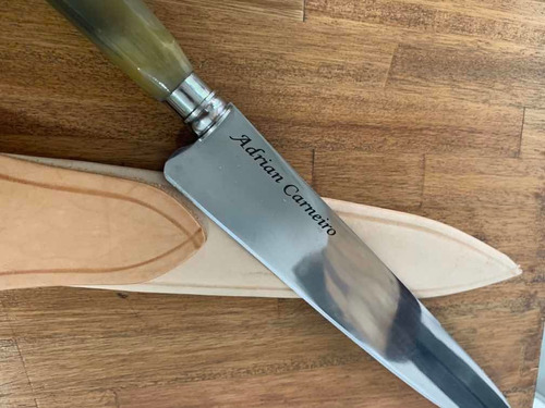 Imagen 2 de 10 de Cuchillo Solingen Guampa 16cm. Grabado Láser De Regalo