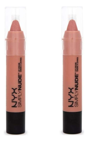 Nyx Simply Nude - Paquete De 2 Crema Para Labios, Sn03 Desc.