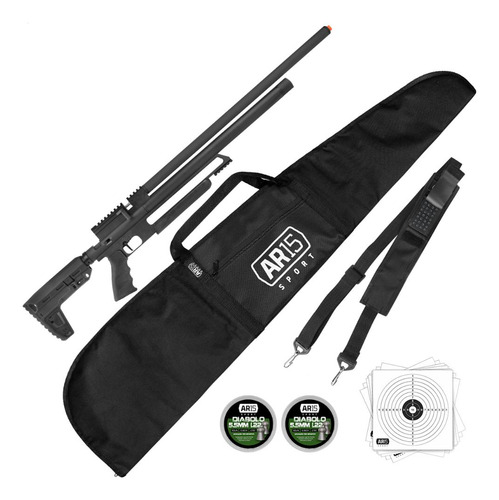 Espingarda Pressao 5.5 Pcp Quickshot Tatical + 2x Chumbinho