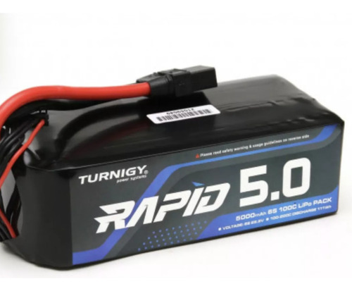 Bateria Lipo 5000mah 6s 100c Xt90 22.2v Turnigy Rc Avion Hel