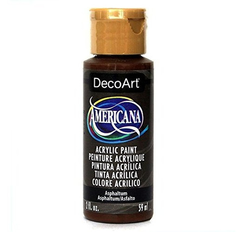 Decoart Americana Acrylic Paint, 2-ounce, Asphaltum