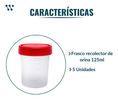 Recolector De Orina Estéril 125 Ml Euromix Hermético Euromix