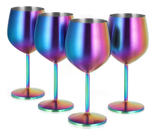 Juego De 4 Copas Para Boda Elegantes Acero Inoxidable