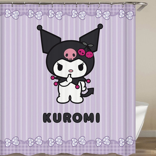 Kuromi Shower Curtain Sanrio Characters 1.80x1.80m