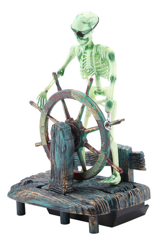 Ornamento De Aquário Aquário Hippocampus Pirate Captain