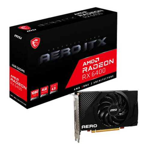 Tarjeta Gráfica Msi Rx 6400 4gb Gddr6 Itx Oc