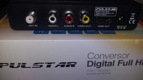 Decodificador Conversor Sintonizador Tda Full Hd Usb Led Tv